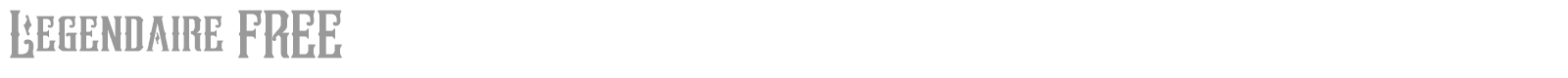 Legendaire font preview